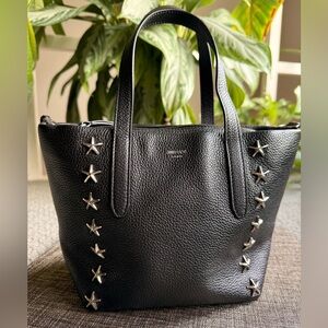 Jimmy Choo Black Handbag with Silver Star Details
